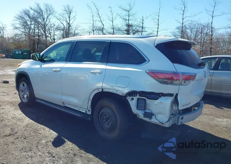 2015 Toyota Highlander Limited Platinum V6 из США, поврежденный, VIN 5TDDKRFH0FS103616